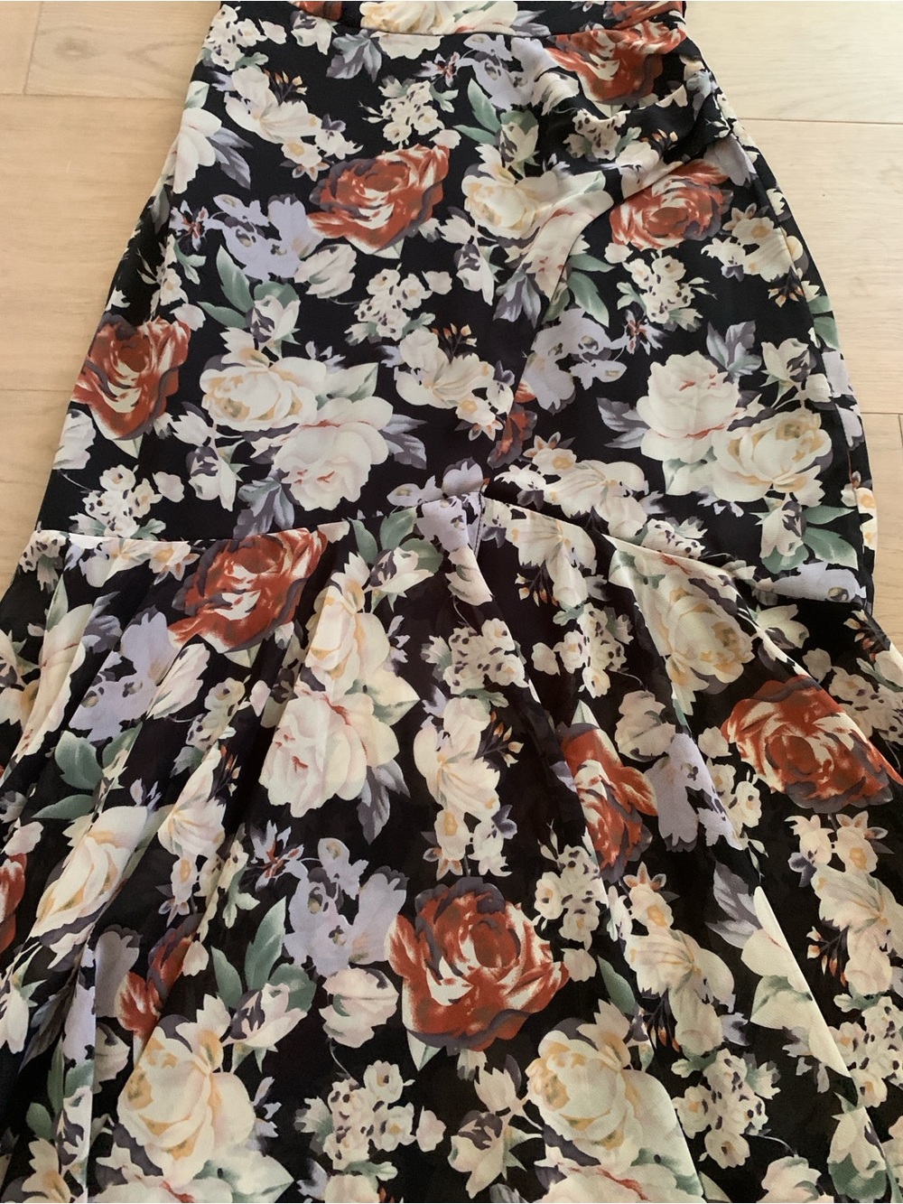 ASTR the Label Emmylou Floral One Shoulder Mid Slip Cottagecore event Dress XS - Picture 10 of 12